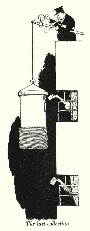 Den siste samlingen (litho) av William Heath Robinson
