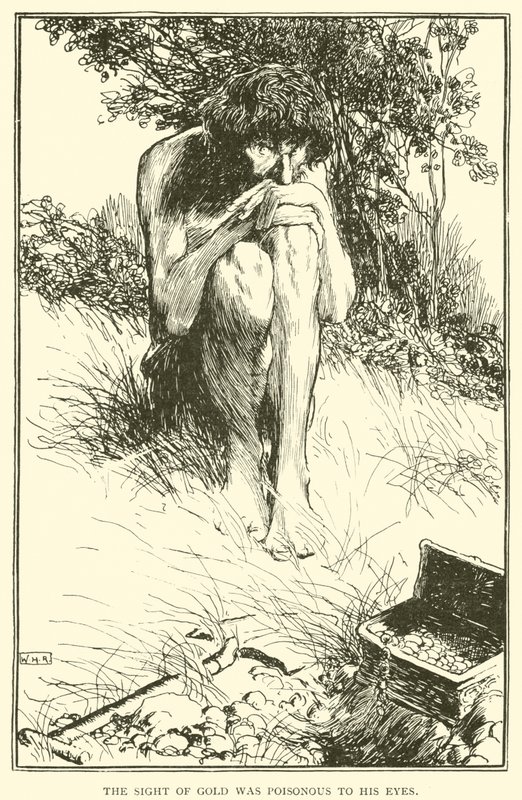 Synet av gull var giftig for øynene hans av William Heath Robinson