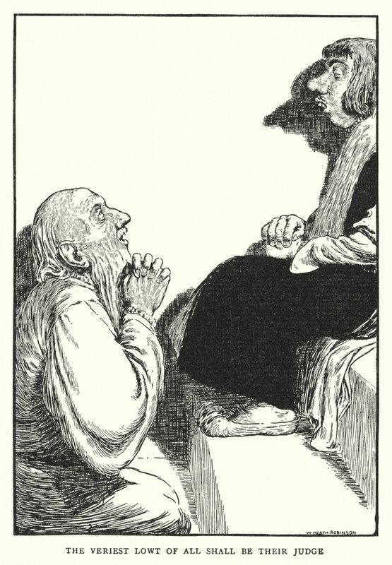 Den laveste av alle skal være deres dommer (litho) av William Heath Robinson