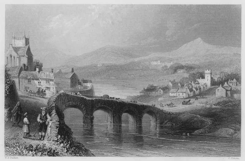 Bray (gravering) av William Henry (after) Bartlett