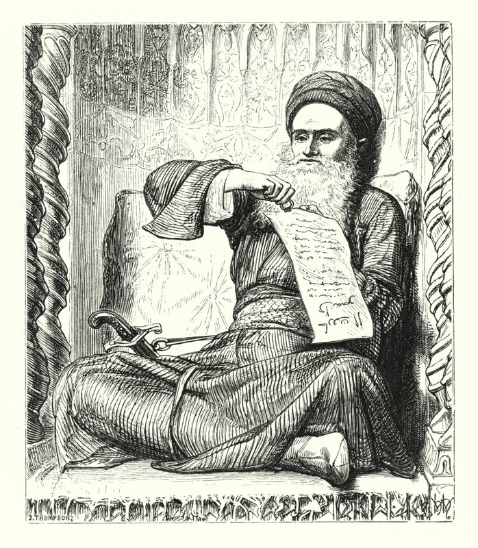 Erindringer om de arabiske nettene (gravering) av William Henry (after) Hunt