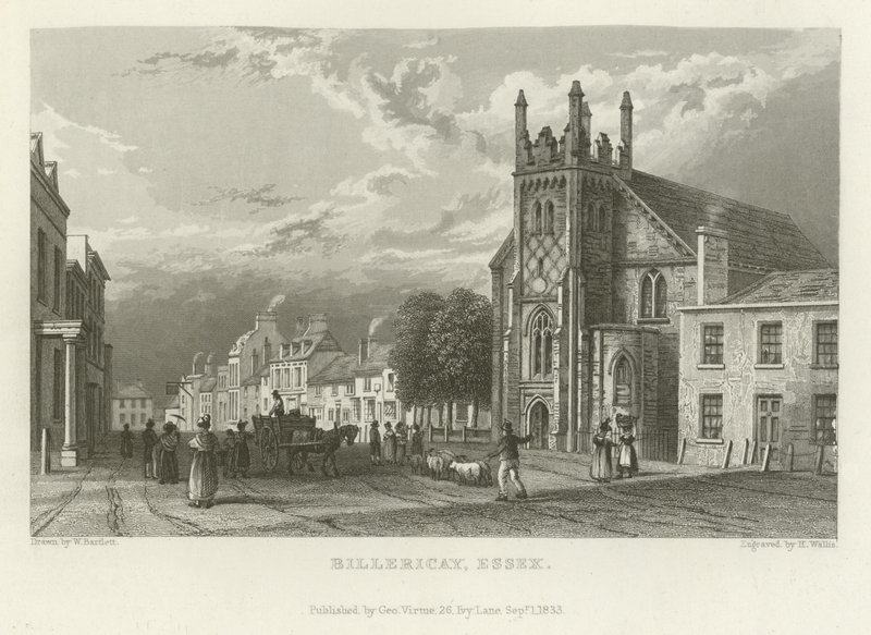 Billericay, Essex av William Henry Bartlett