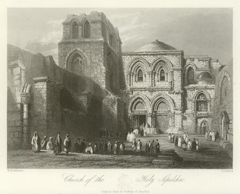 Den hellige gravs kirke, Jerusalem av William Henry Bartlett