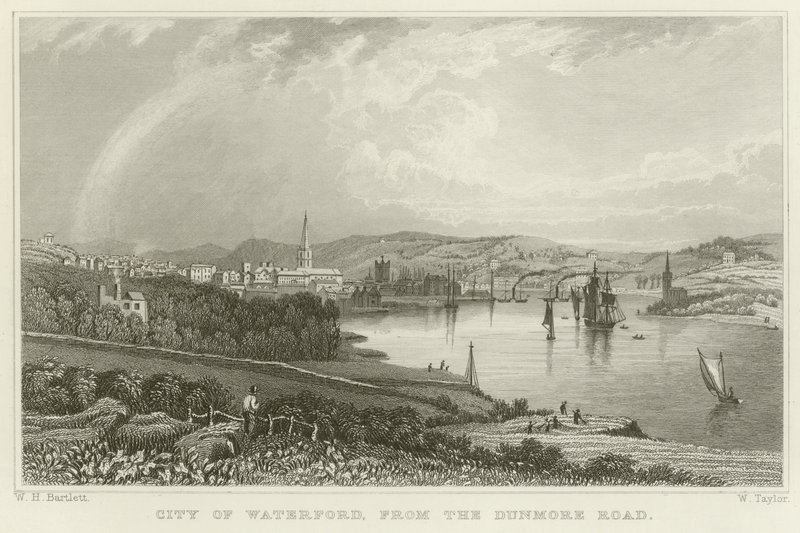 Byen Waterford av William Henry Bartlett