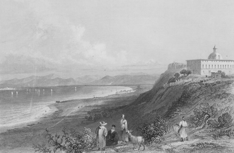 Klosteret på Karmelfjellet av William Henry Bartlett