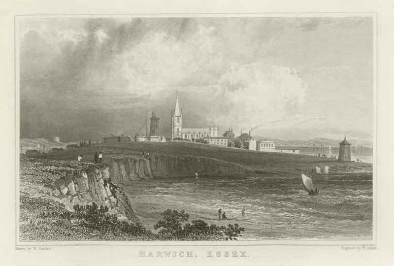 Harwich, Essex av William Henry Bartlett