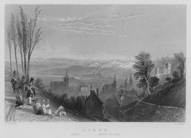 Liege (gravering) av William Henry Bartlett