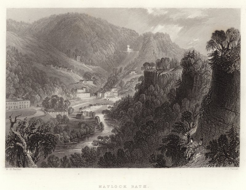 Matlock Bath av William Henry Bartlett