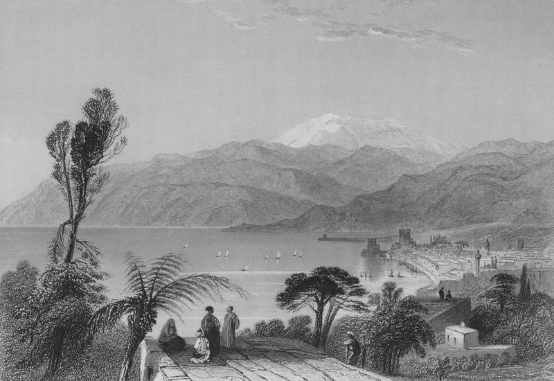 Mount Libanon (gravering) av William Henry Bartlett