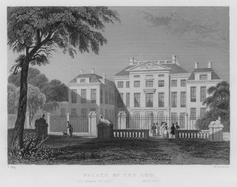 Palace of the Loo (gravering) av William Henry Bartlett