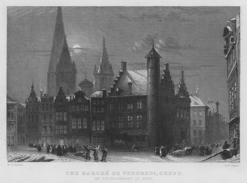 Fredag ​​mars, Gent (gravering) av William Henry Bartlett
