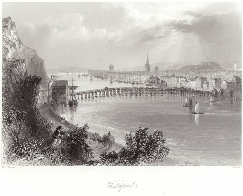Waterford i County Waterford av William Henry Bartlett