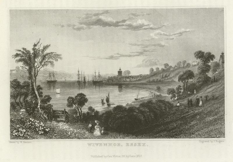 Wivenhoe, Essex av William Henry Bartlett