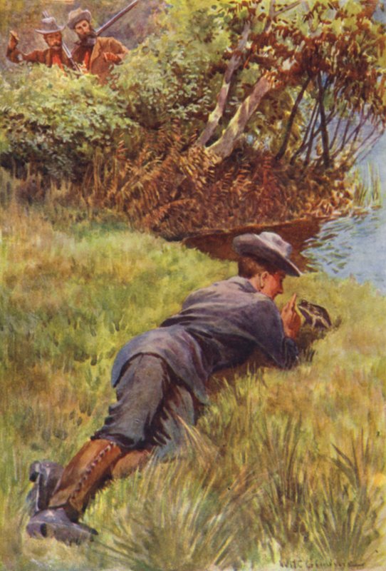 Illustrasjon for The Gorilla Hunters av RM Ballantyne av William Henry Charles Groome