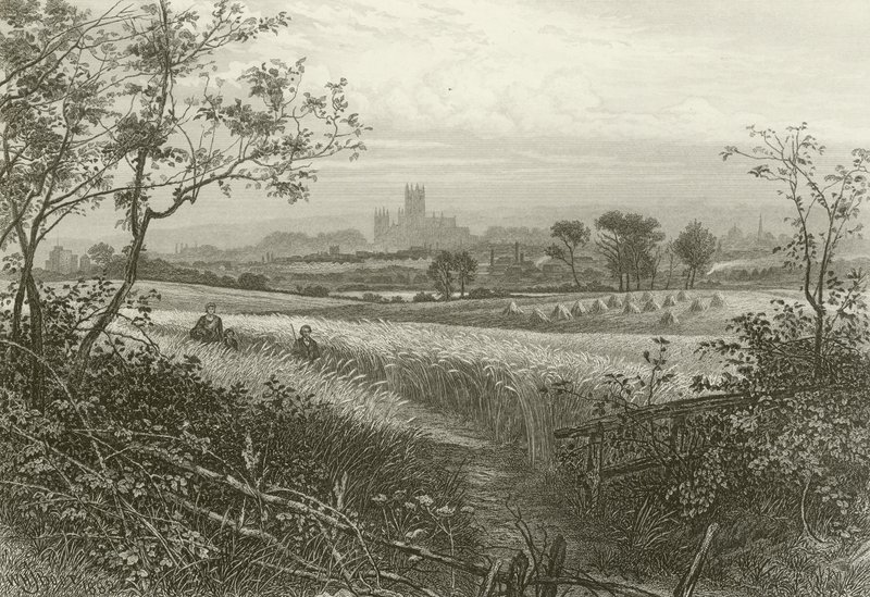 Canterbury Cathedral, fra Harbledown av William Henry James Boot