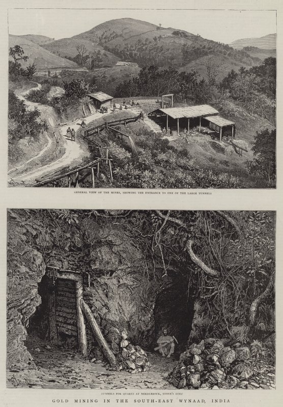 Gullgruvedrift i South-East Wynaad, India av William Henry James Boot