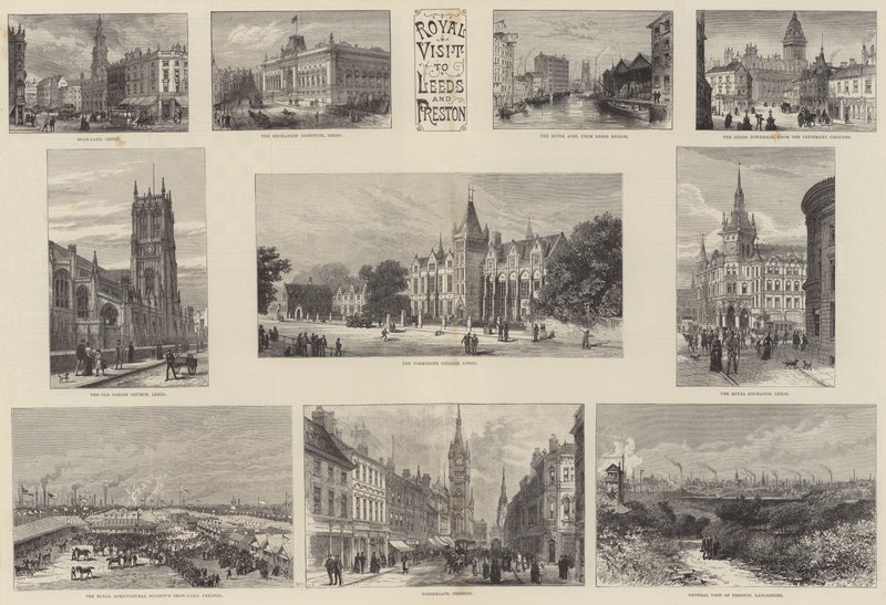 Kongelig besøk i Leeds og Preston av William Henry James Boot