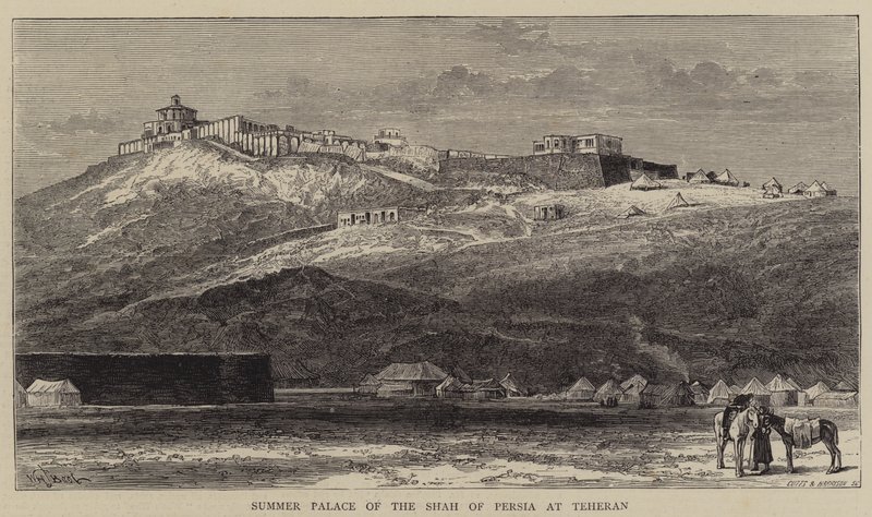 Sommerpalasset til sjahen av Persia i Teheran av William Henry James Boot