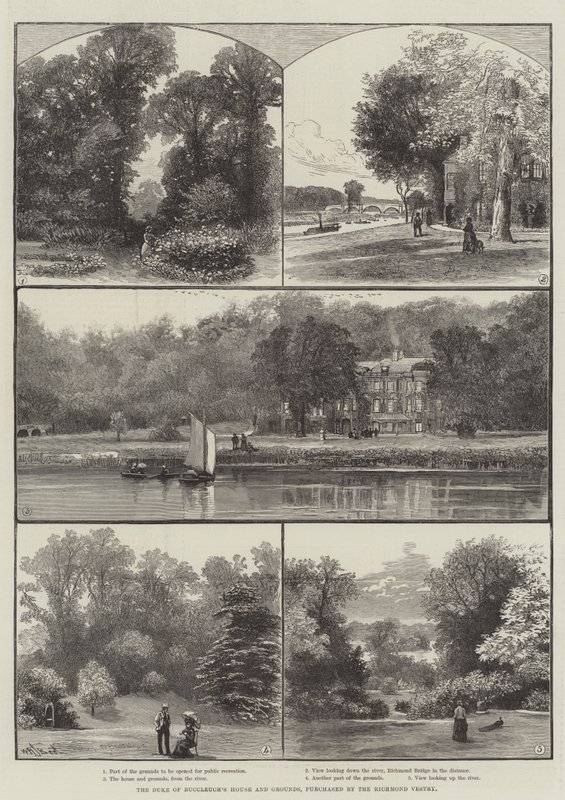 The Duke of Buccleuch House and Grounds, kjøpt av Richmond Vestry av William Henry James Boot
