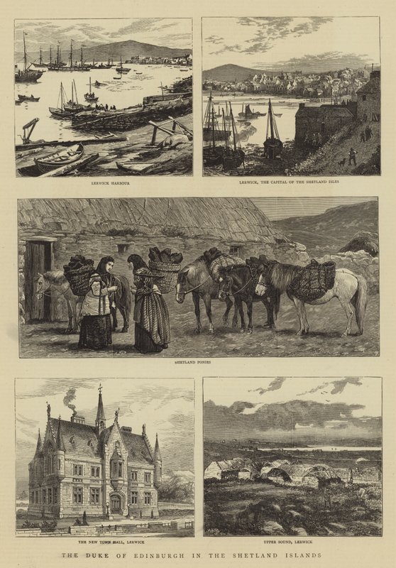 Hertugen av Edinburgh på Shetlandsøyene av William Henry James Boot