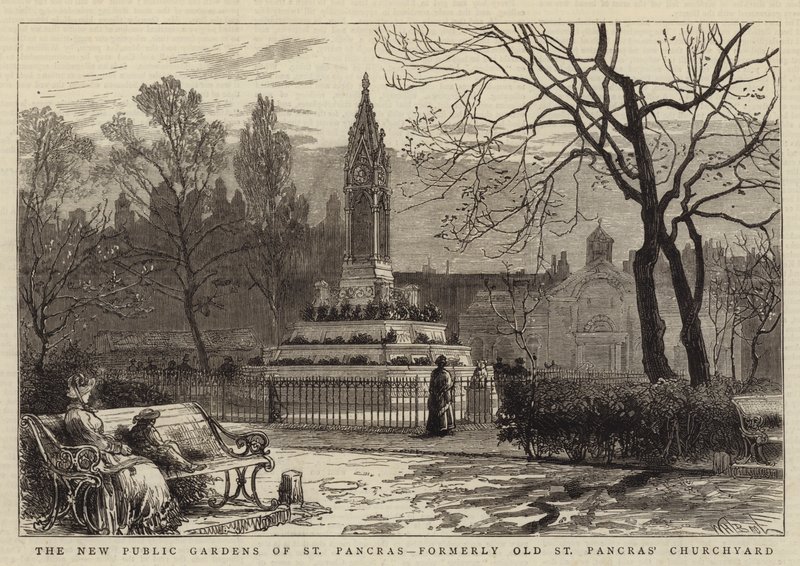 The New Public Gardens of St Pancras, tidligere Old St Pancras' Churchyard av William Henry James Boot