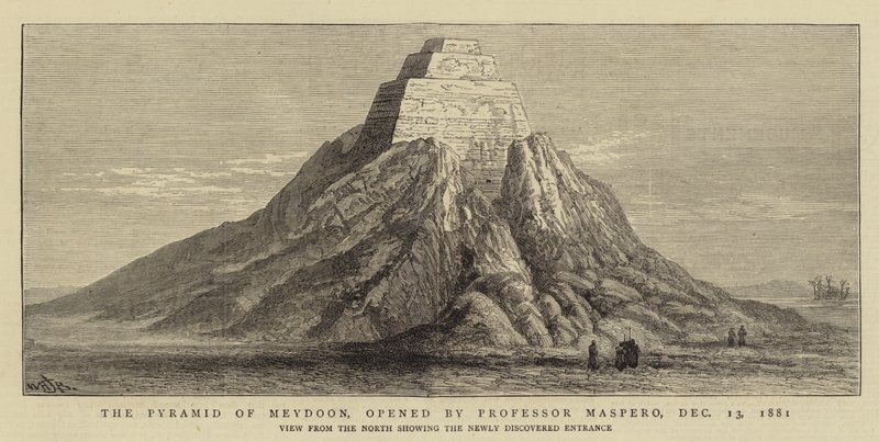 Pyramid of Meydoon, åpnet av professor Maspero, 13. desember 1881 av William Henry James Boot