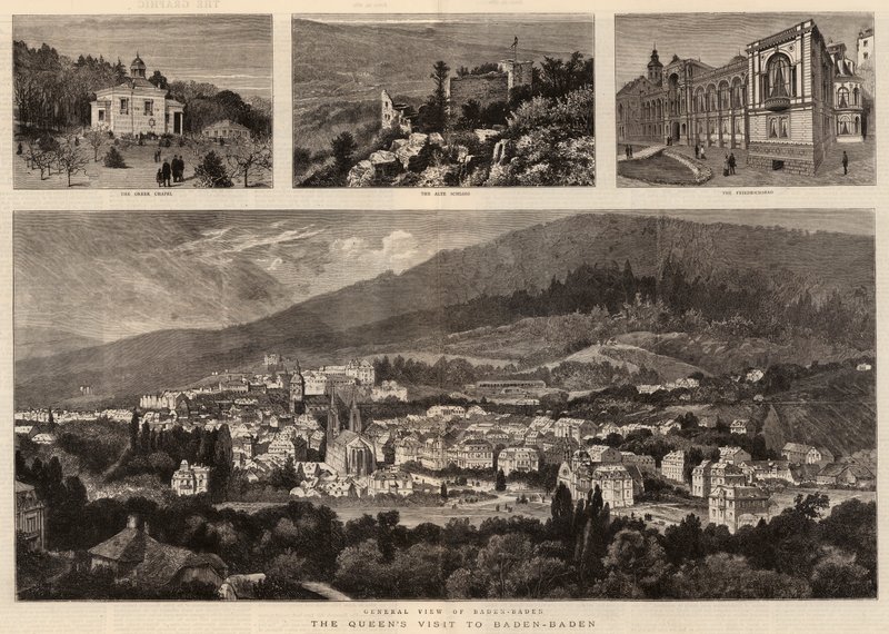 Dronningens besøk i Baden-Baden av William Henry James Boot