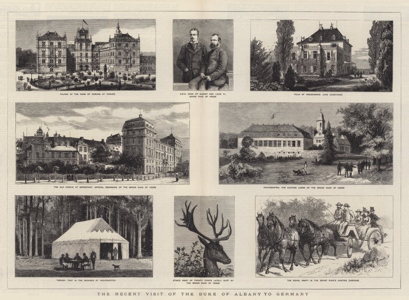 Det nylige besøket av hertugen av Albany i Tyskland av William Henry James Boot