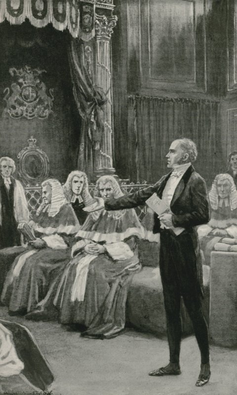 Earl Gray appellerer til Bench of Bishops om å vedta reformforslaget av William Henry Margetson