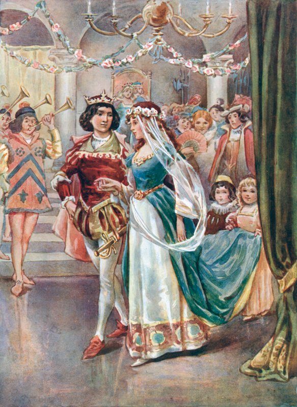 Han tryglet henne om å åpne ballen med ham av William Henry Margetson