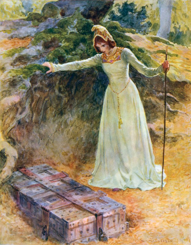 Prinsessen kom til jernskrinet av William Henry Margetson