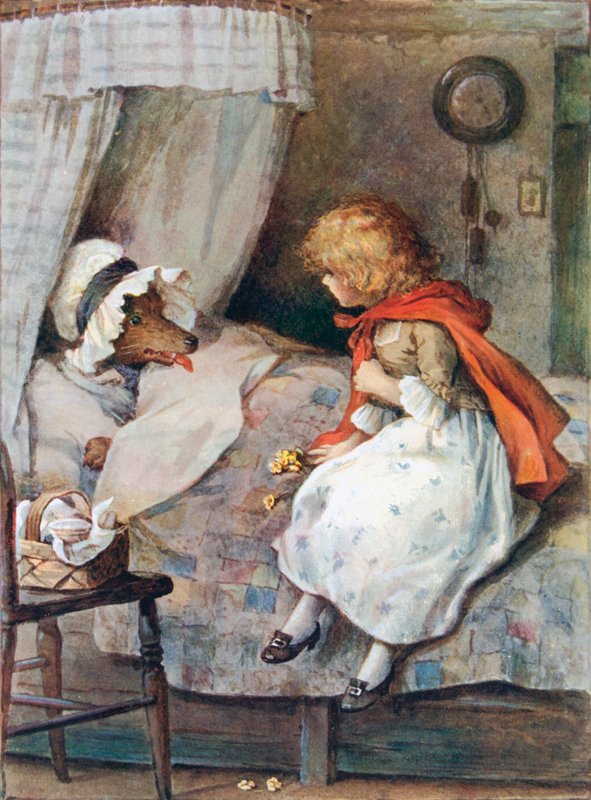 - Så store øyne du har, bestemor! sa hun av William Henry Margetson