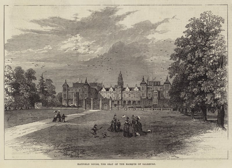 Hatfield House, setet til markisen av Salisbury av William Henry Pike