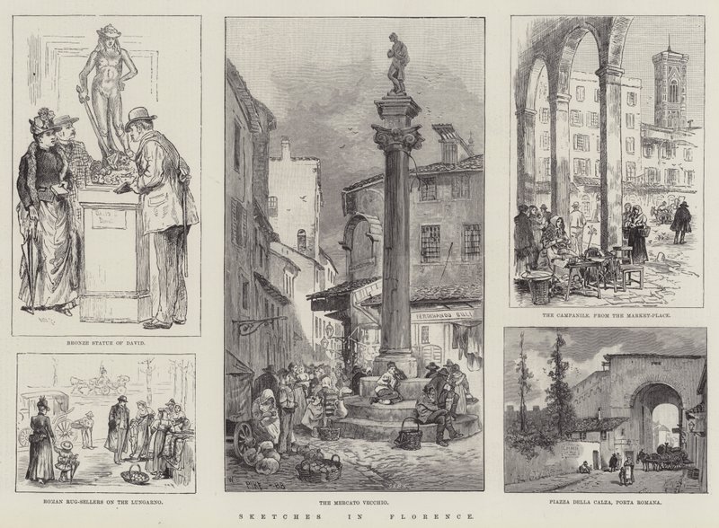 Skisser i Firenze av William Henry Pike