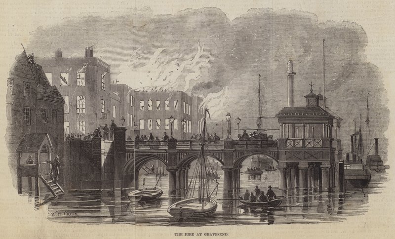 Brannen på Gravesend av William Henry Pike