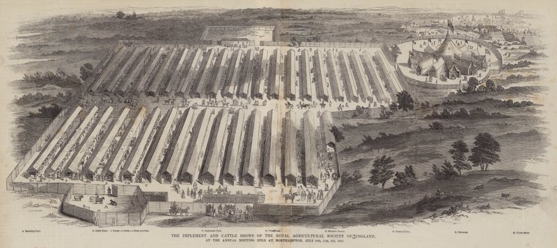 The Implement and Cattle Shows of the Royal Agricultural Society of England, på årsmøtet holdt i Northampton, 20., 21., 22. juli 1847 av William Henry Pike