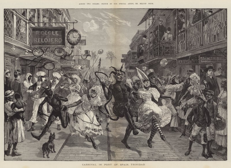 Across Two Oceans, karneval i Port of Spain, Trinidad av William Heysham Overend