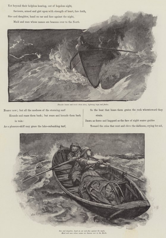 Grace Darling, av AC Swinburne av William Heysham Overend