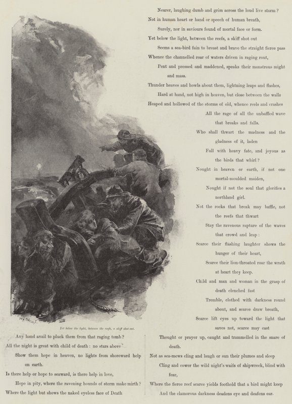 Grace Darling, av AC Swinburne av William Heysham Overend