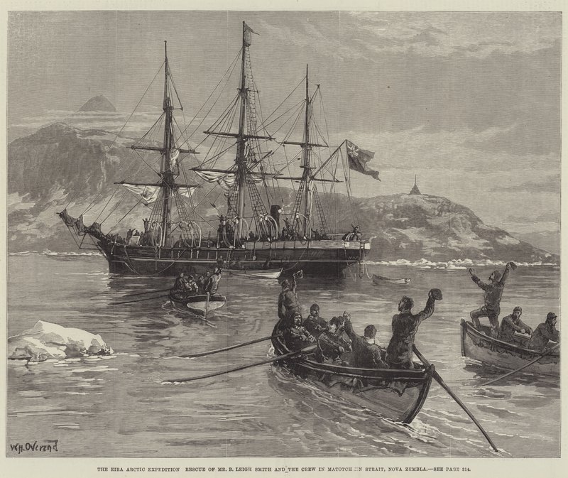 Eira Arctic Expedition, redning av Mr B Leigh Smith og mannskapet i Matotchkin-stredet, Nova Zembla av William Heysham Overend