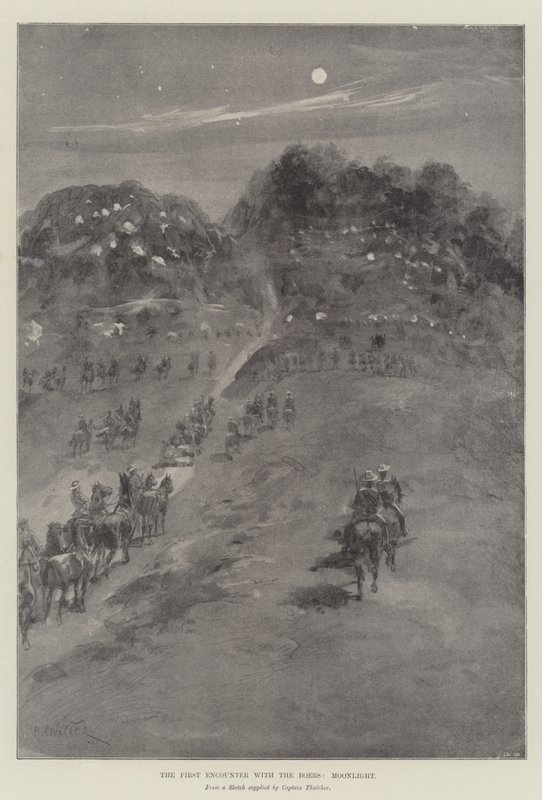 Det første møtet med boerne, Moonlight av William Heysham Overend