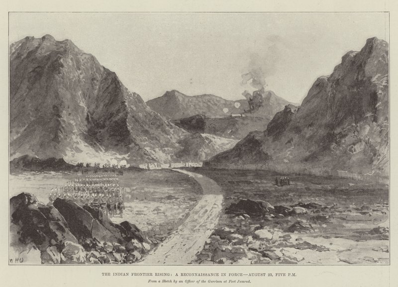 The Indian Frontier Rising, a Reconnaissance in Force, 23. august, 17.00 av William Heysham Overend