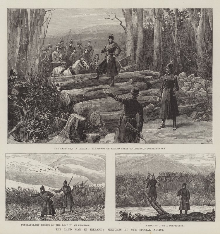 Landkrigen i Irland av William Heysham Overend