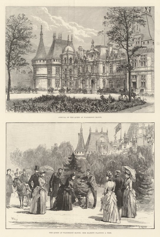Dronningen på Waddesdon Manor av William Heysham Overend