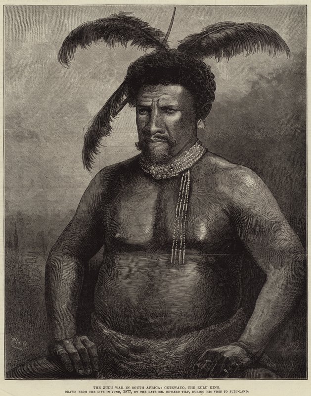 Zulu-krigen i Sør-Afrika, Cetewayo, Zulu-kongen av William Heysham Overend