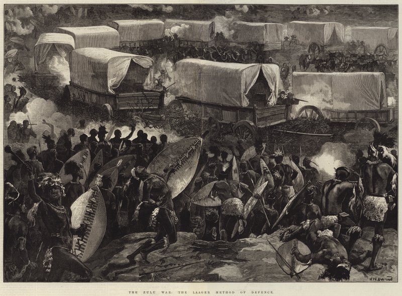 Zulu-krigen, Laager-forsvarsmetoden av William Heysham Overend