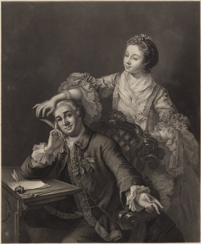 David Garrick og hans kone av William Hogarth