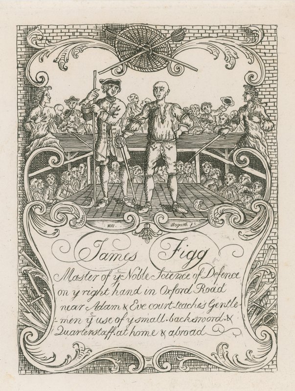 James Figgs byttekort designet av Hogarth av William Hogarth