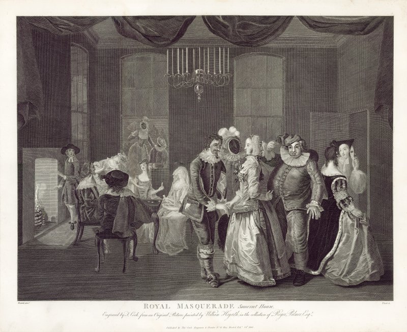 Royal Masquerade, Somerset House av William Hogarth