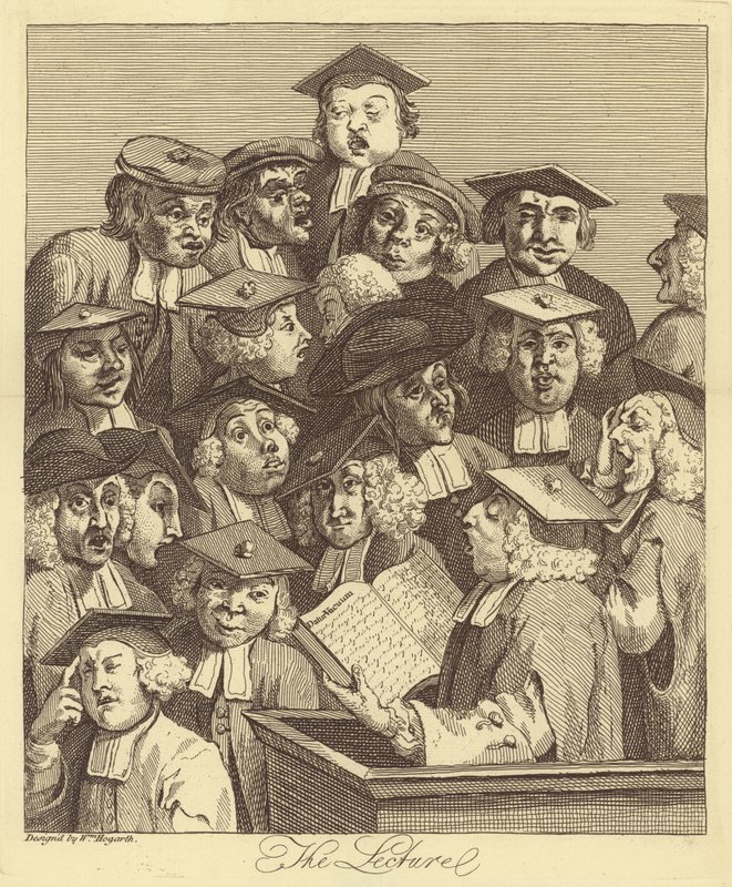 Forelesningen av William Hogarth